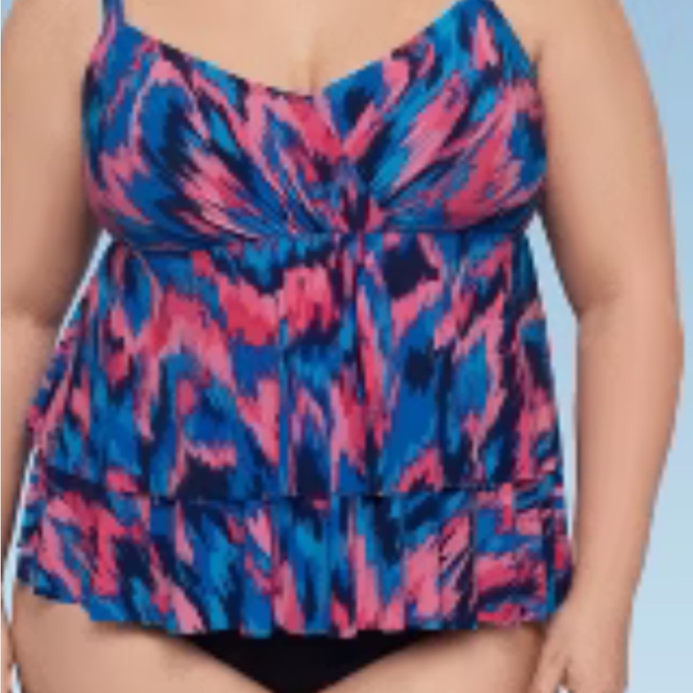 Trim Shaper Tankini Top Size 24W